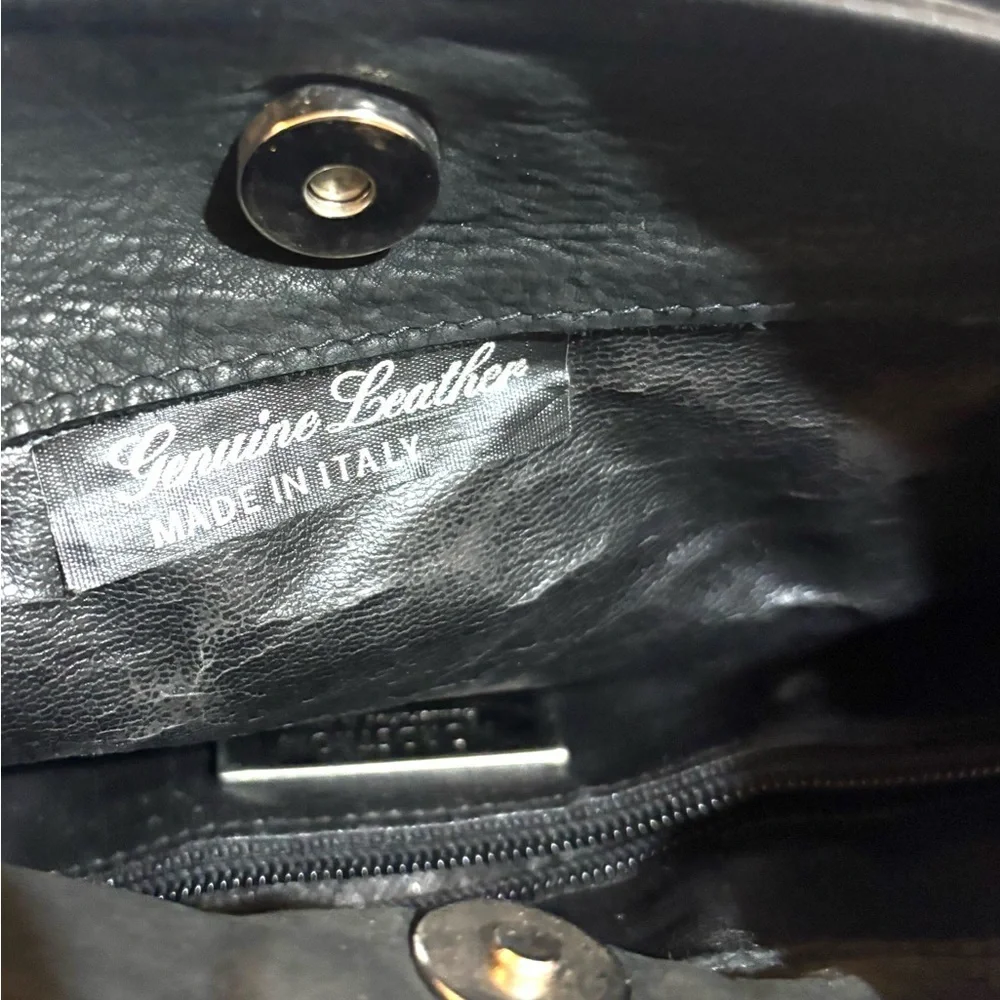 Nordstrom Black suede Hobo Bag with Buckle